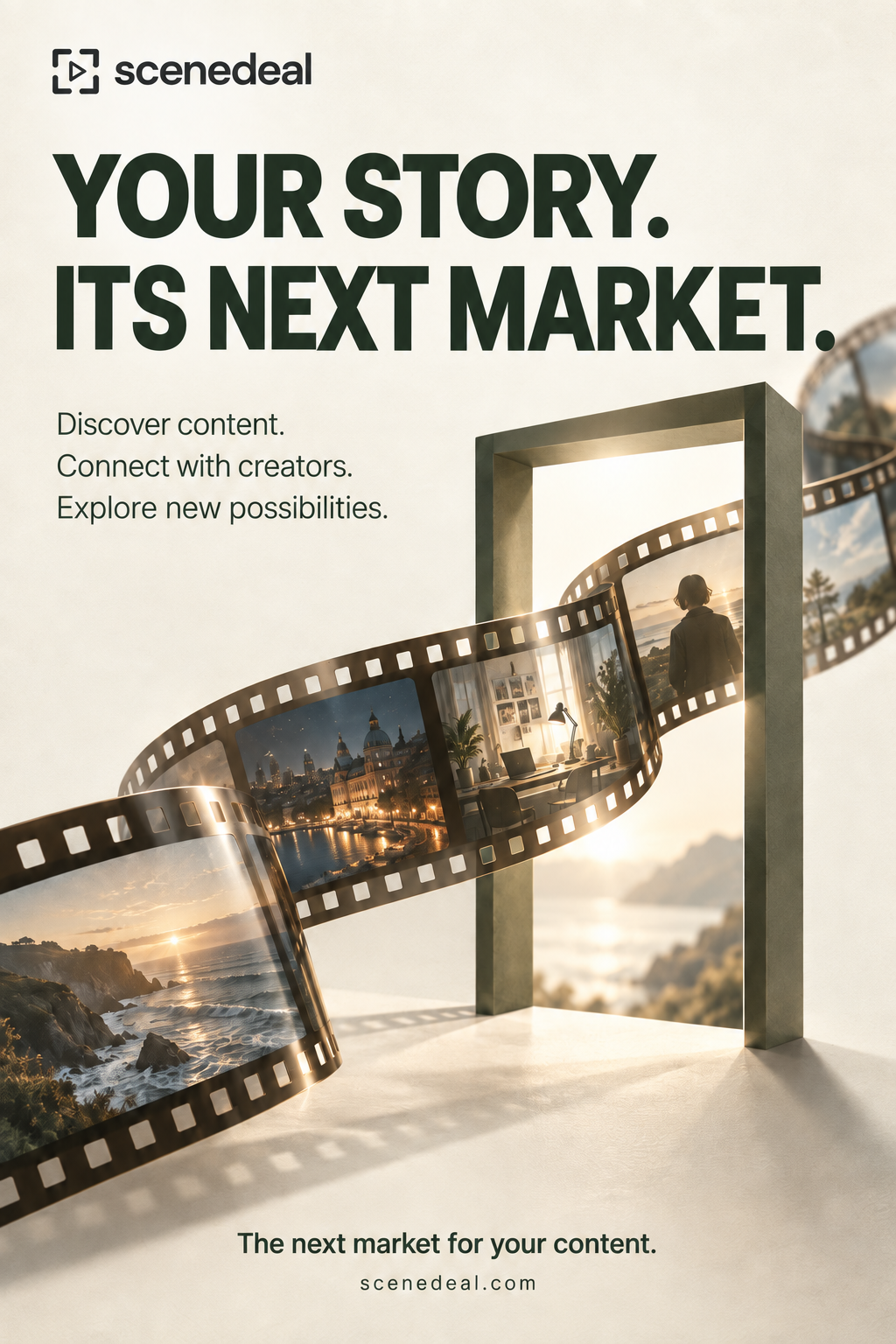 Your Story. Its Next Market. | English Poster